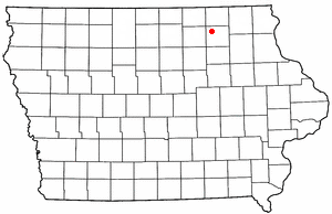 Location of North Washington, Iowa