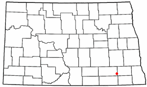 Location of Verona, North Dakota