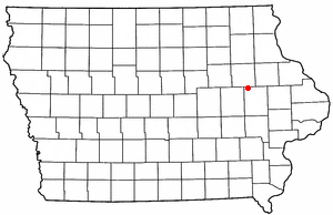Location of Walker, Iowa