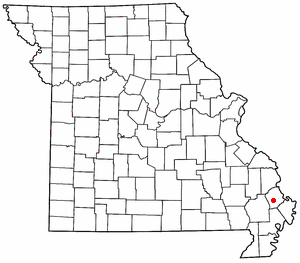 Location of Haywood City, Missouri