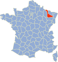 Location of de Meurthe-et-Moselle in France