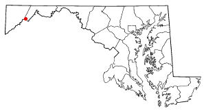 Location of Westernport, Maryland