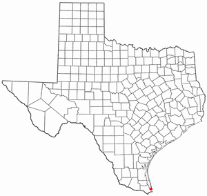 Location of Port Isabel, Texas
