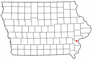Location of Letts, Iowa