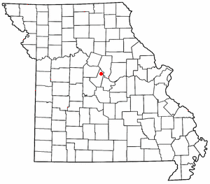 Location of Jamestown, Missouri
