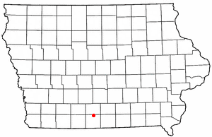 Location of Van Wert, Iowa