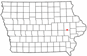 Location of Ely, Iowa