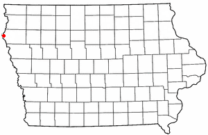 Location of Westfield, Iowa