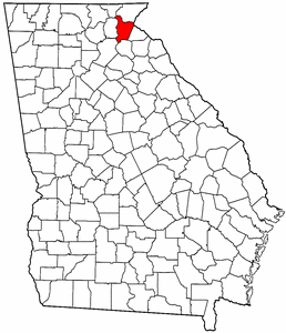 Image:Map of Georgia highlighting Habersham County.png