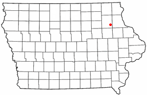 Location of Arlington, Iowa
