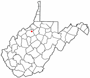 Location of Pennsboro, West Virginia