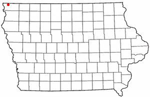 Location of Lester, Iowa