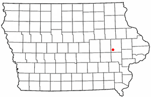 Location of Fairfax, Iowa