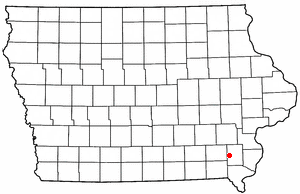 Location of Rome, Iowa