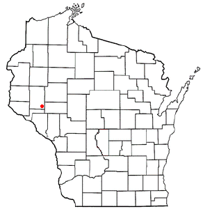 Location of Rock Creek, Wisconsin