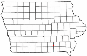 Location of Blakesburg, Iowa