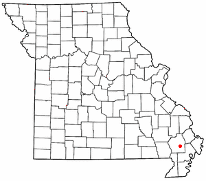Location of Penermon, Missouri