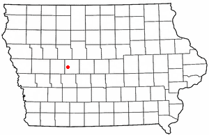 Location of Scranton, Iowa