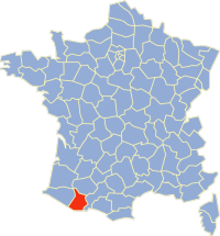 Location of Hautes-Pyrnes in France