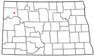 Location of Ray, North Dakota