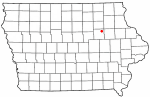 Location of Dunerton, Iowa