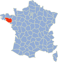 Location of Morbihan in France