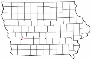 Location of Marne, Iowa