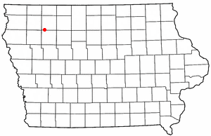 Location of Peterson, Iowa