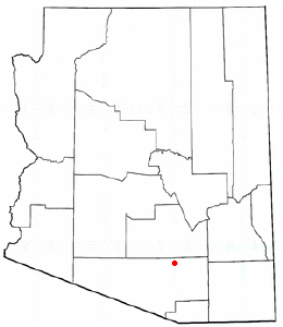 Location of Marana, Arizona