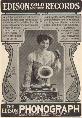  advertisement for Edison Records