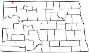 Location of Crosby, North Dakota