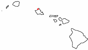 Location of Pupukea, Hawaii