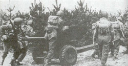 Polish anti-tank artillery at .