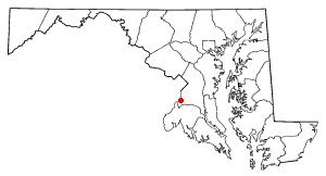 Location of Fort Washington, Maryland