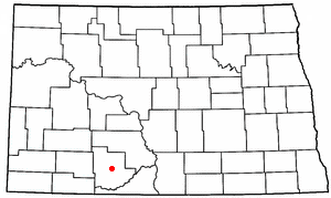 Location of Leith, North Dakota