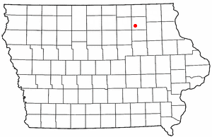 Location of Ionia, Iowa