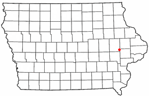 Location of Lisbon, Iowa