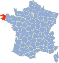 Location of du Finistre in France