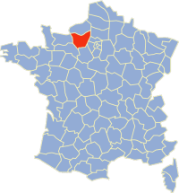 Location of  Eure in France