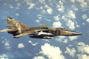 Mikoyan-Gurevich MiG-23 (Flogger).