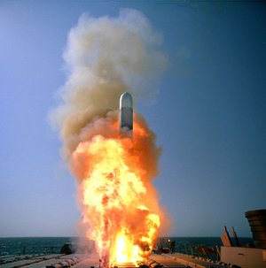 Launch of a Tactical Tomahawk cruise missile from the .