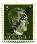 1945 overprint on "" of Germany