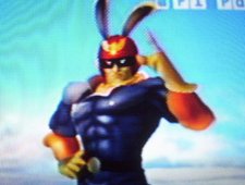 Screenshot of  wearing a Bunny Hood in Super Smash Bros. Melee