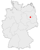 Map of Potsdam in Germany