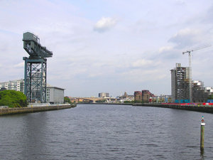 The River Clyde flowing through Glasgow