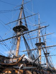 HMS Victory mast and rigging