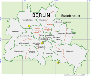 Berlin's districts (Bezirke)
