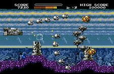 Screenshot from the Mega Drive version of Bio-ship Paladin