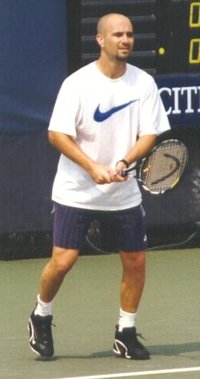 Agassi at the 1997 US Open
