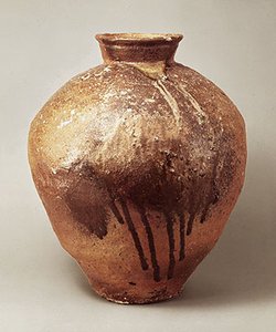 Storage jar, Muromachi period (1392–1573), 14th–15th century; Shigaraki ware